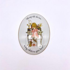 Vintage Holly Hobbie Wall Decor - "Always take the time to say what's in your he